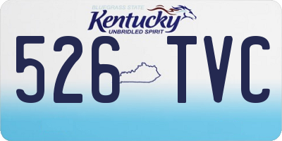 KY license plate 526TVC