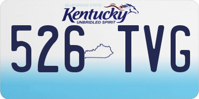 KY license plate 526TVG