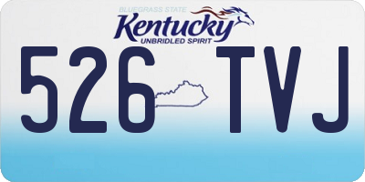 KY license plate 526TVJ