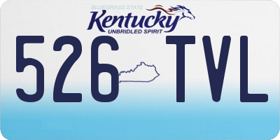 KY license plate 526TVL