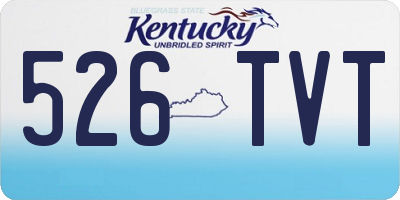 KY license plate 526TVT
