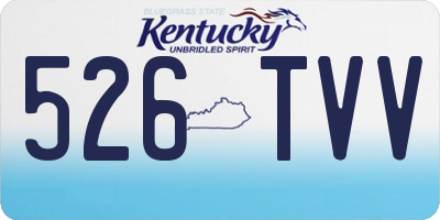 KY license plate 526TVV