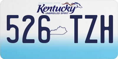 KY license plate 526TZH