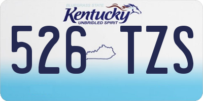 KY license plate 526TZS
