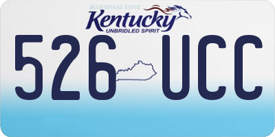 KY license plate 526UCC