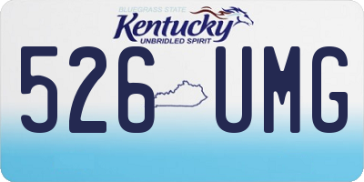 KY license plate 526UMG