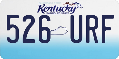 KY license plate 526URF