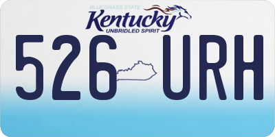 KY license plate 526URH