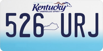 KY license plate 526URJ