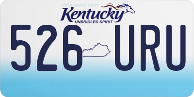 KY license plate 526URU