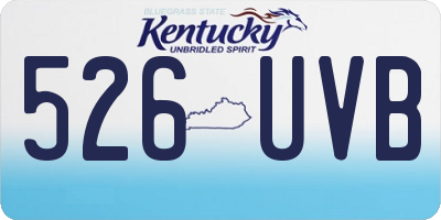 KY license plate 526UVB