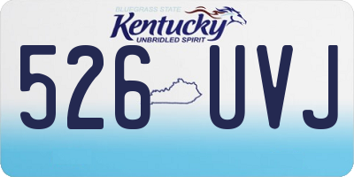 KY license plate 526UVJ