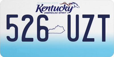 KY license plate 526UZT