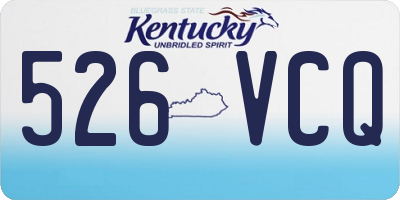 KY license plate 526VCQ