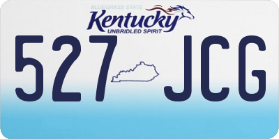 KY license plate 527JCG