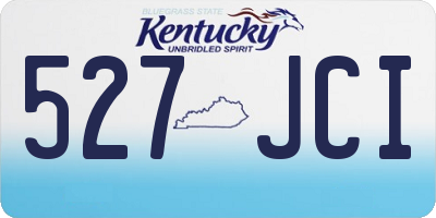 KY license plate 527JCI