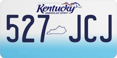 KY license plate 527JCJ