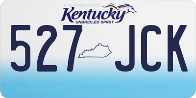 KY license plate 527JCK