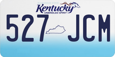 KY license plate 527JCM