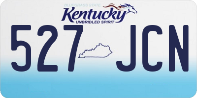 KY license plate 527JCN