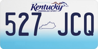 KY license plate 527JCQ
