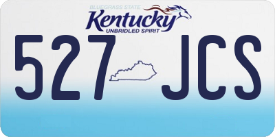 KY license plate 527JCS