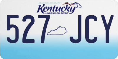 KY license plate 527JCY
