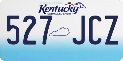 KY license plate 527JCZ