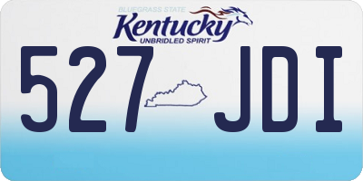 KY license plate 527JDI