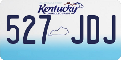 KY license plate 527JDJ