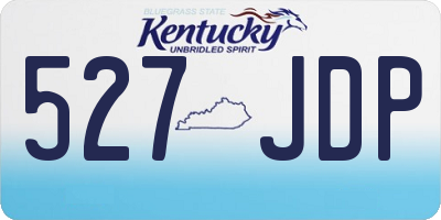 KY license plate 527JDP