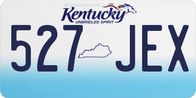 KY license plate 527JEX