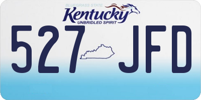 KY license plate 527JFD