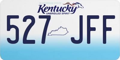 KY license plate 527JFF