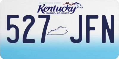 KY license plate 527JFN