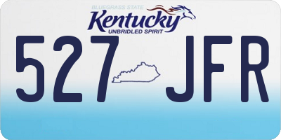 KY license plate 527JFR
