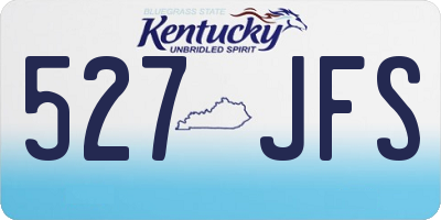 KY license plate 527JFS