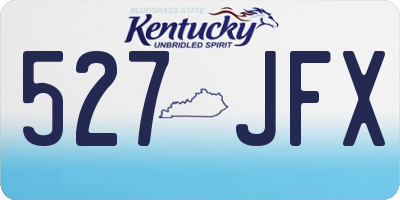 KY license plate 527JFX