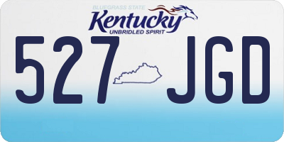 KY license plate 527JGD