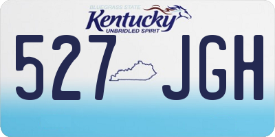 KY license plate 527JGH