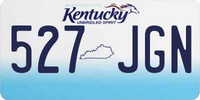 KY license plate 527JGN