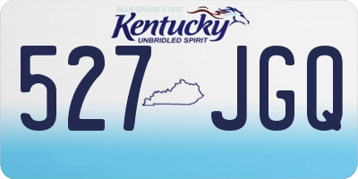 KY license plate 527JGQ