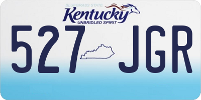 KY license plate 527JGR