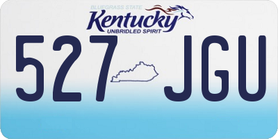 KY license plate 527JGU