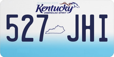 KY license plate 527JHI