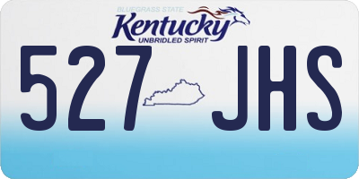 KY license plate 527JHS