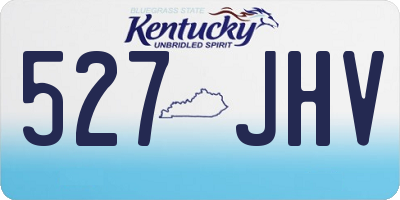 KY license plate 527JHV