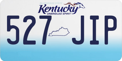 KY license plate 527JIP