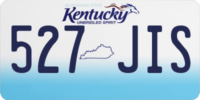 KY license plate 527JIS