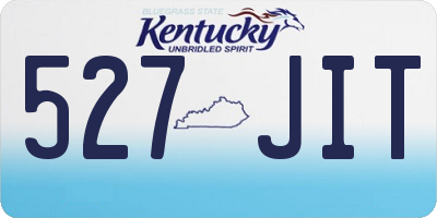 KY license plate 527JIT